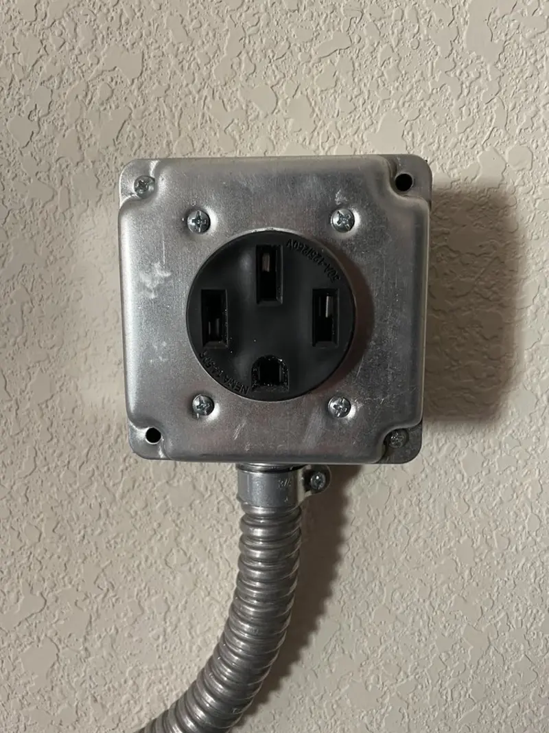NEMA 14-50 outlet installed for Smart Home Electrical in Nashville
